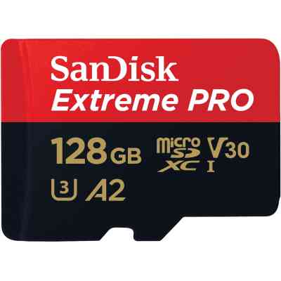Карта пам&apos;яті SanDisk 128 GB microSDXC UHS-I U3 Extreme Pro+SD Adapter (SDSQXCD-128G-GN6MA) Вінниця