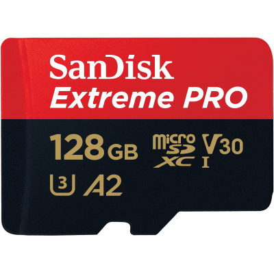 Карта памяти SanDisk 128 GB microSDXC UHS-I U3 Extreme Pro+SD Adapter (SDSQXCD-128G-GN6MA) Винница - изображение 2