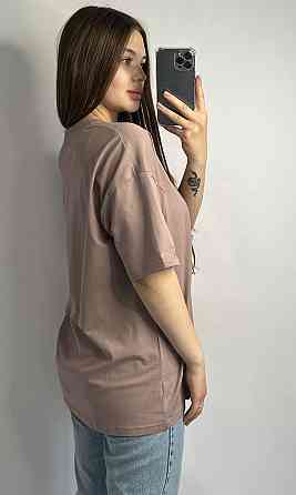 Футболка базовая оверсайз Какао 3XL/4XL Харьков