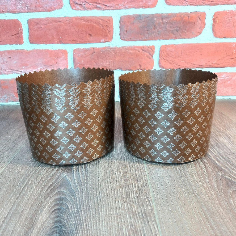 Форма для пасок 300–350 г d110×h85 «Італійські» — паперові форми для випікання, 50 шт Харків - фото 6