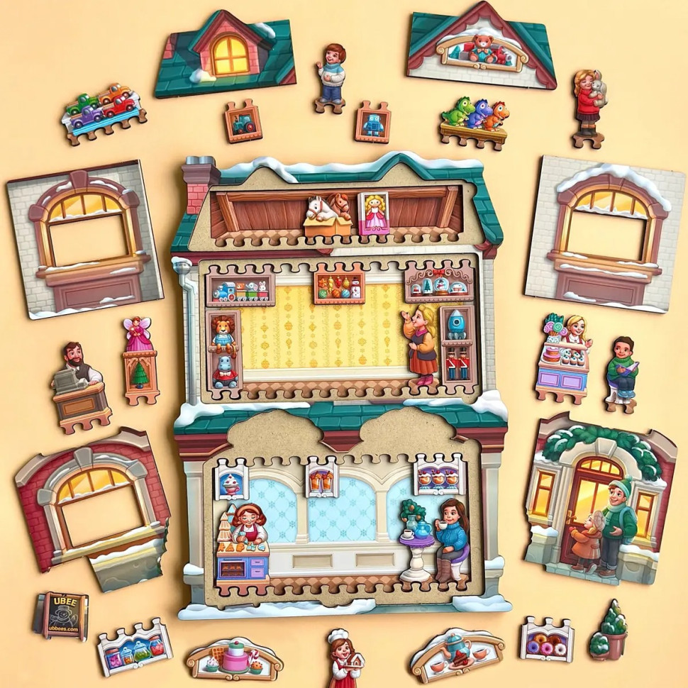 Двошаровий пазл-вкладиш "Магазин іграшок" PSD304 (ПСД304) Вінниця - фото 9