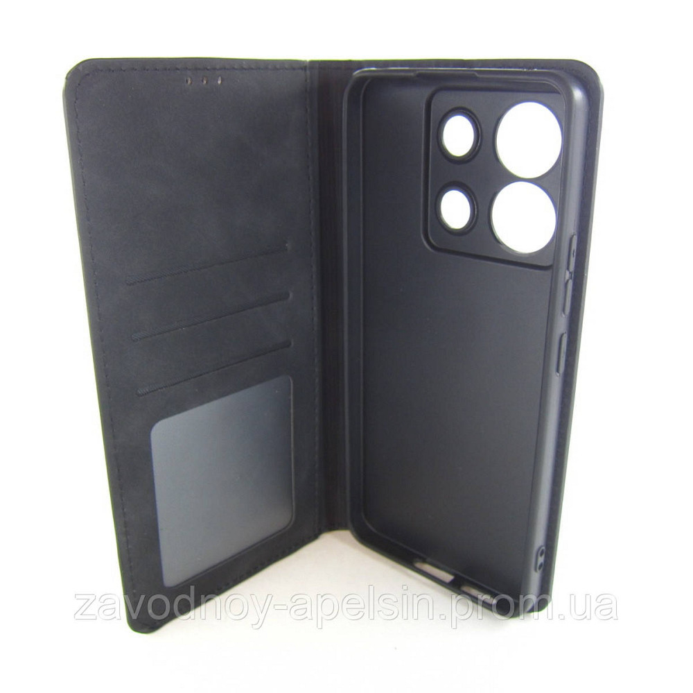 Чохол-книжка Xiaomi Redmi Note 13 Pro 4G Захист камери (чорний) Одеса - фото 2