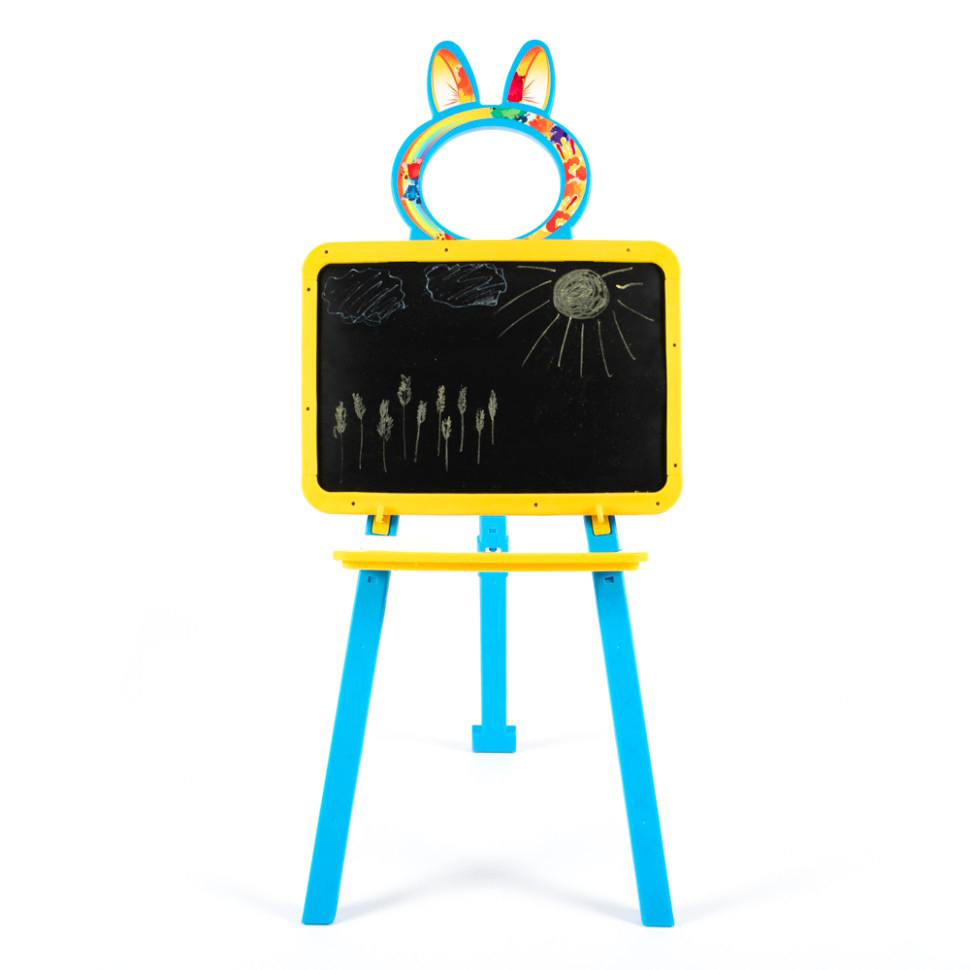 Дитяча дошка для малювання магнітна 013777/1 жовто-блакитна Вінниця - фото 1