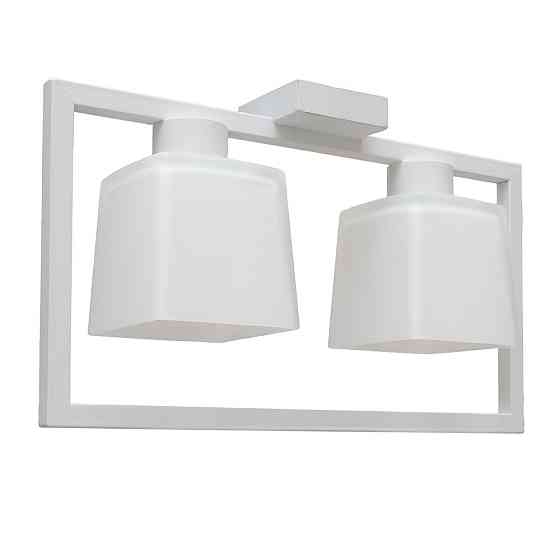 Люстра потолочная MSK Electric Boston на два плафона под лампу Е27 NL 400230-2 WH Одесса