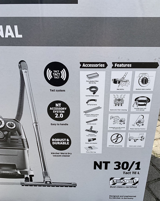 Пылесос  karcher NT30 TACT  L ( nt30 TACT TE L) ( ap L)пилосос. Харьков - изображение 2