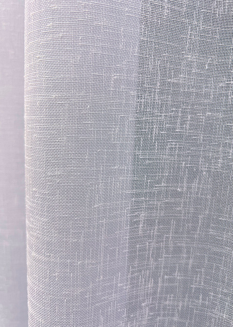 Тюль VR-Textil 2027т Льон однотонний Світло блакитний 400х270 см (42-1097) Київ - фото 5