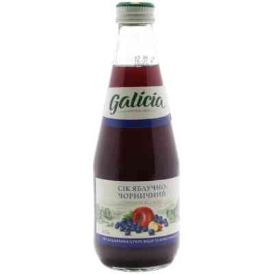 Сік Galicia Яблучно-чорничний прямого віджиму неосвітлений 300 мл с/б (4820209560183) Вінниця