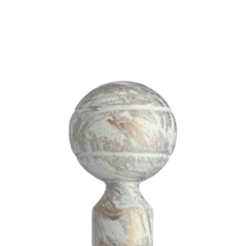 Наконечник для металевого карниза "Паола" (колір біле-золото, діаметр 16 мм) Бровари - фото 1