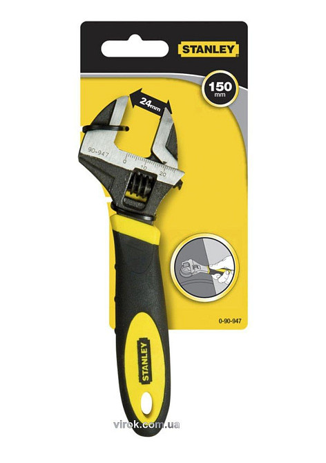 Ключ розвідний STANLEY "MaxSteel" : L= 150 мм, М ≤ 24 мм, гайковий Одеса - фото 1