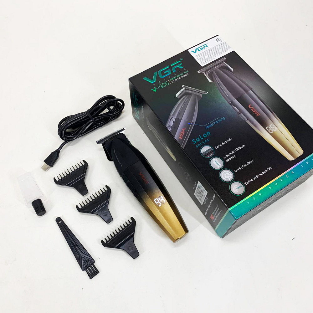 Бездротовий професійний тример для чоловічої стрижки VGR Машинка для стрижки волосся професіоналів DG-81 Львів - фото 4