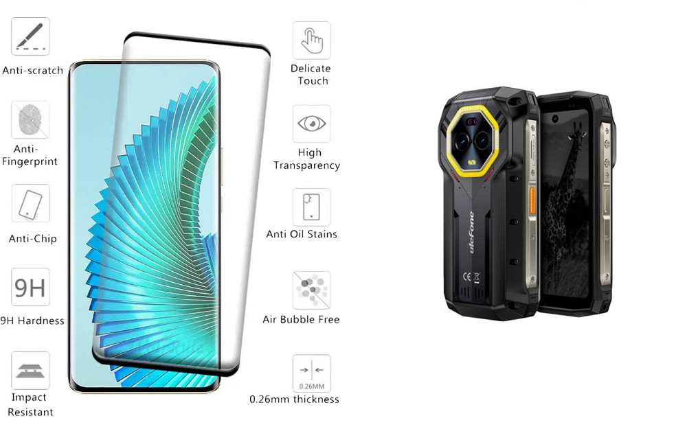 Захисне скло HyperGlass Pro для Ulefone Armor Mini 20 Pro, Mini 20T Pro – максимальна чутливість та захист Київ - фото 2