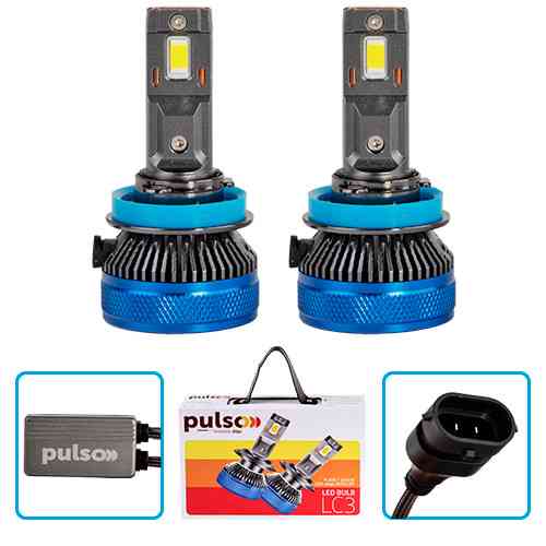 Світлодіодні лампи PULSO LC3 H11 H8 H9 H16 LED чипи 3570 CSP 9-30V 2x65W 13000Lm 6000K Харків