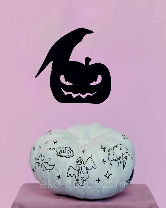 Декоративне настінне Панно «Хелловін - гарбуз», Декор на стену Київ - фото 6