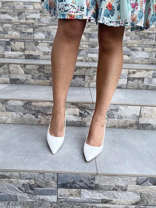 Туфлі жіночі TRASTA білі еко-шкіра каблук 9 см 38р.-25 см 39р.-25.5 см ( -26 3957) Коломыя - изображение 4