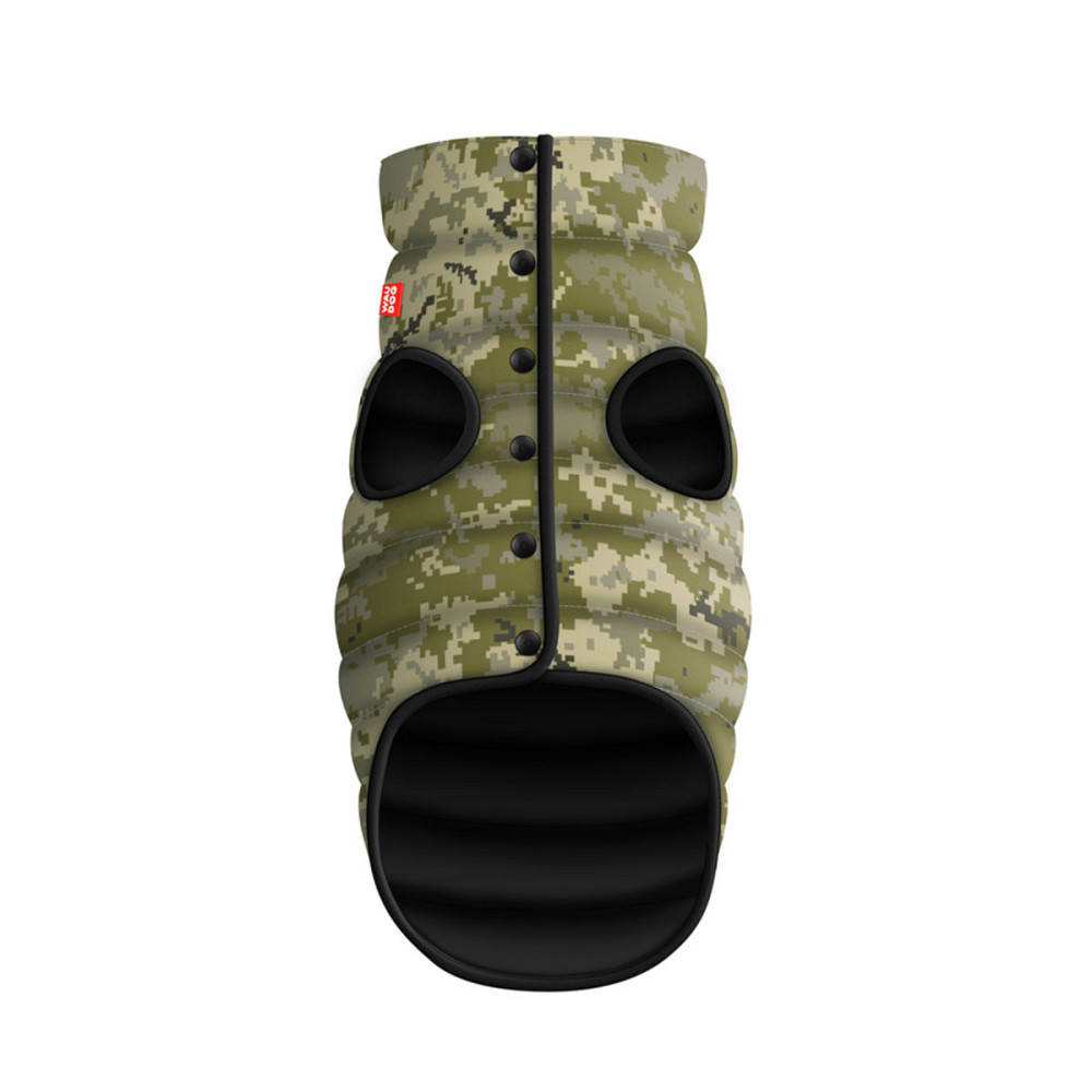 Курточка для собак WAUDOG Clothes, малюнок "Мілітарі", XS30, В 43-46 см, С 27-30 см Київ - фото 1