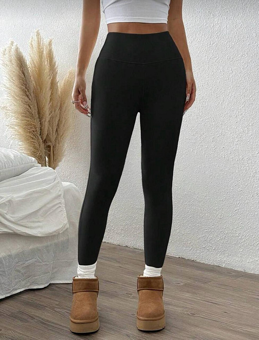 Жіночі теплі базові лосини на високій посадці пума Одеса - фото 1