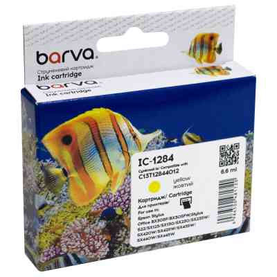 Картридж Barva Epson T1284 (C13T12844011/C13T12844012) 320с, yellow (IC-1284) Винница