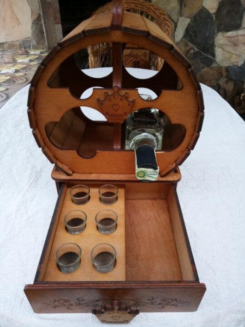 Міні бар «Бочка» із чарками В-017 Київ - фото 2