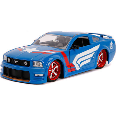Машина Jada металлическая Марвел Мстители Ford Mustang GT (2006) + фигурка Капитана Америки 1:24 (253225007) Винница - изображение 11