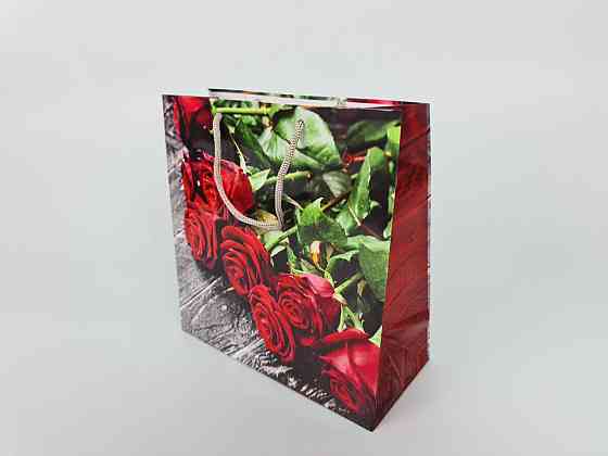 Пакет бумажный подарочный квадратный 23*24*10(артKV-208) (12 шт) Харьков