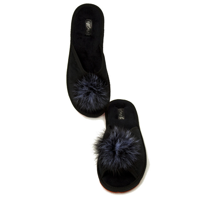 Капці жіночі відкриті "Пушок" мех кролика натуральний Одеса - фото 5