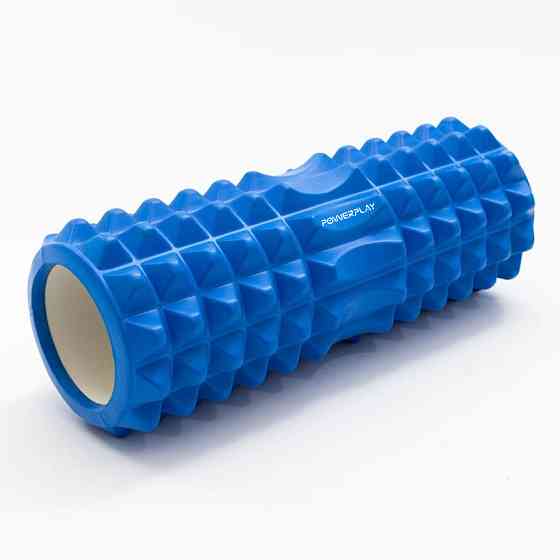Масажний ролик (роллер) PowerPlay 4405 EVA Massage Roller Синій (33x12см.) Каменское