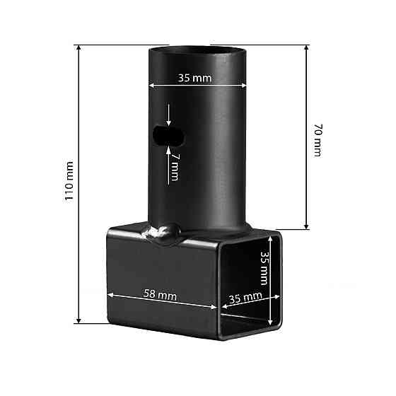 З'єднувач для батута T- подібний Neo-Sport 15 футів 1 шт, чорний Київ