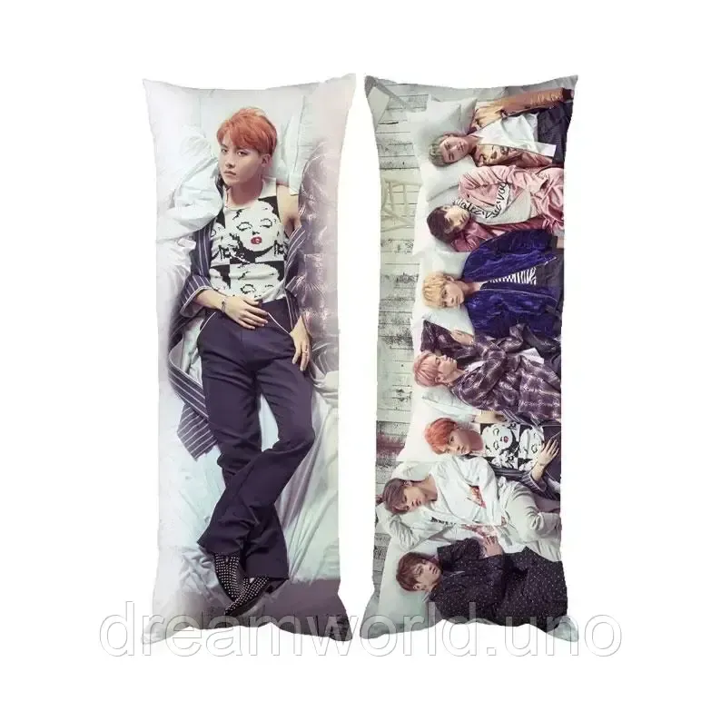 Подушка дакімакура BTS Джейхоуп Чон Хо Сік декоративна парова подушка для обіймання 50х170 Харків - фото 1