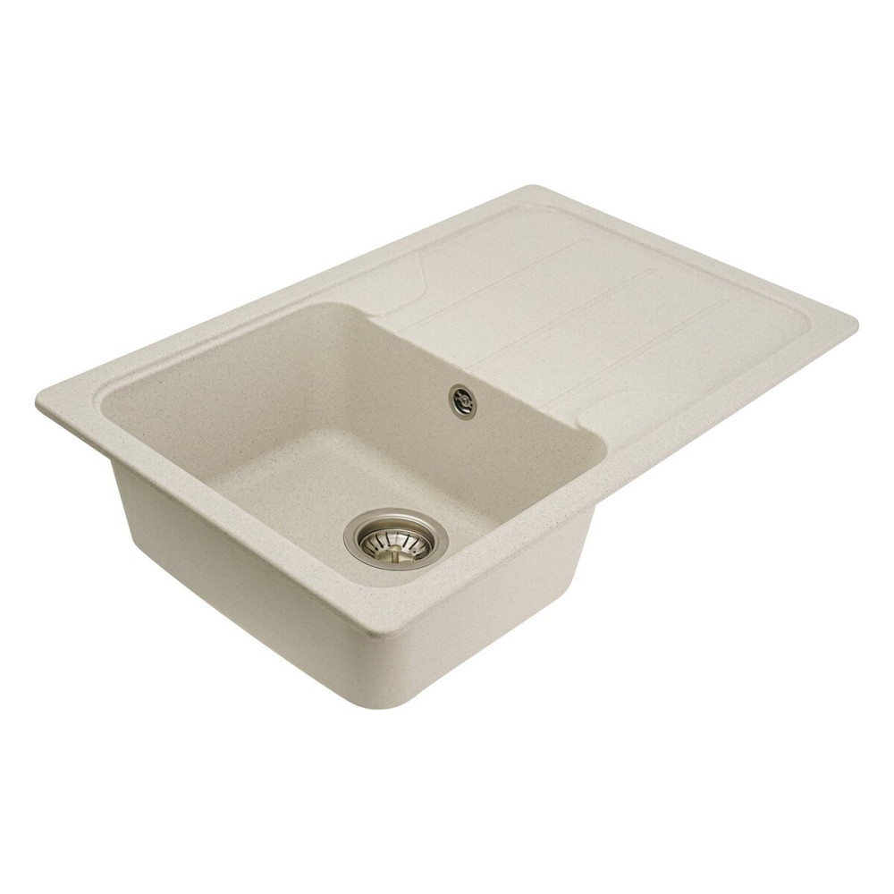 VALESO Гранітна мийка для кухні VALESO VERONA 7850 матова Біла в крапку Киев - изображение 3