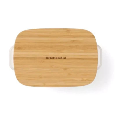 Форма для випікання KitchenAid з кришкою керамогранітна 0,9 л Кремова (CC006105-001) Вінниця - фото 2