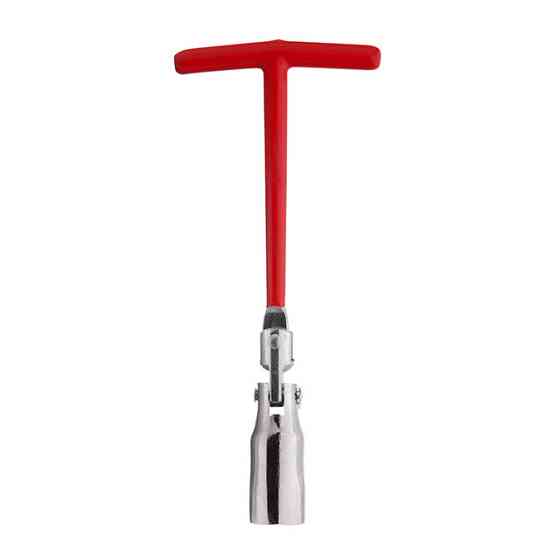 Ключ свечной Т-образный с шарниром, 21 мм, длина 210 мм INTERTOOL HT-1721 Киев