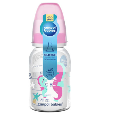 Пляшечка для годування Canpol babies PP LOVE&amp;SEA 120 мл рожева (59/300_pin) Вінниця - фото 2