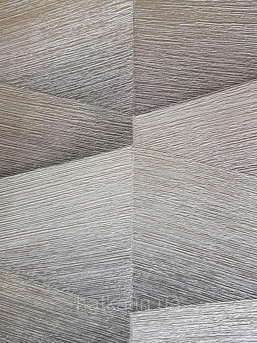 Шпалери вінілові на флізелін Rasch Composition 0,53х10 геометрія смуги фігури бежеві, сірі металік 3д Київ - фото 3