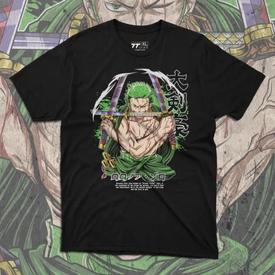 Футболка для подростка мальчика с принтом Ван Пис Зоро Ророноа Размер 160 Anime10635 Днепр