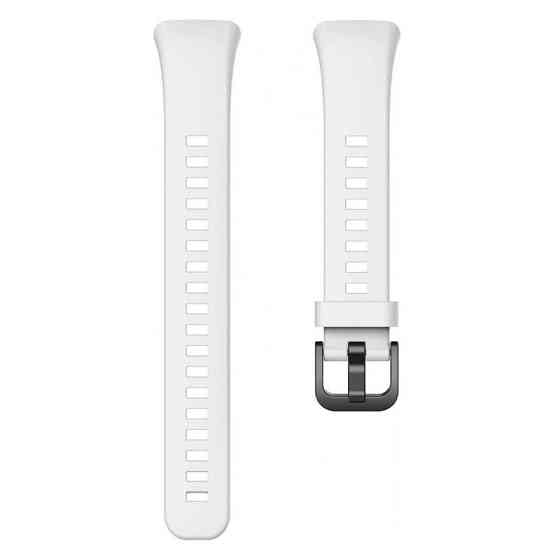 Силиконовый ремешок для фитнес-браслетов Huawei Honor Band 6 (Белый) Николаев