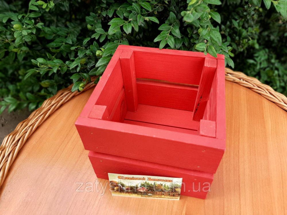 Ящик из дерева красный Киев - изображение 8