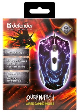 Миша Defender Overmatch GM-069 (52069) (6652130) Киев