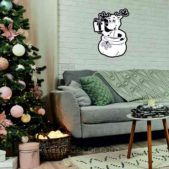 Декоративное настенное Панно «Новый год», Декор на стену 90*65 см Киев