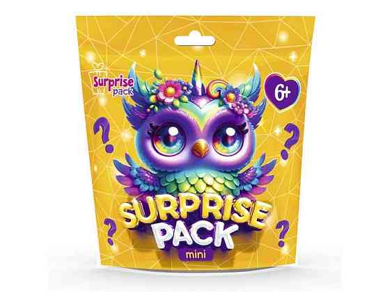 Игрушка антистресс Surprise Pack Mini 1 желтый с сюрпризами VT8040-01 ТМ VLADI TOYS Киев