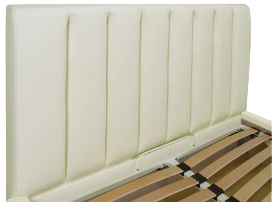 Ліжко Sanam VIP 120 х 200 см Fly 2200 A1 З додатковою металевою цільнозварною рамою Білий Київ