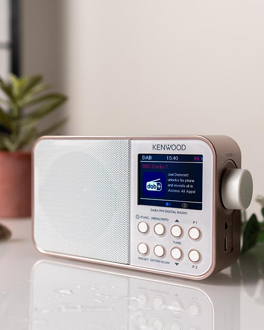 Радио портативное с Bluetooth, цветным дисплеем и встроенным аккумулятором, FM радиоприемник колонка розовый Киев - изображение 2