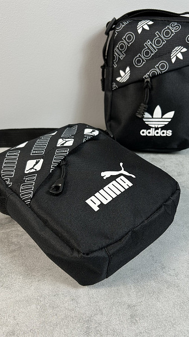 Барстека Nike, Чоловіча сумка через плече, Текстова барсетка на три відділення, Брендаова сумкаMasterSem Київ - фото 3