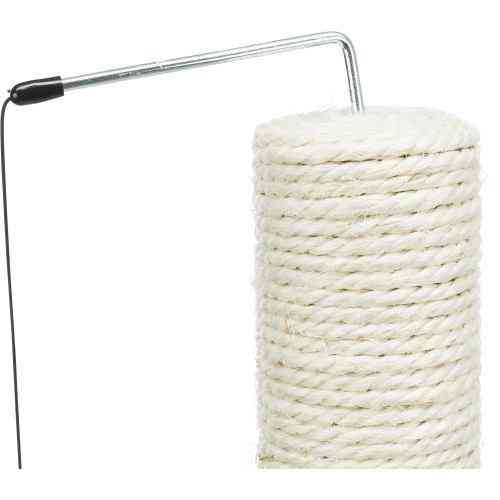 Когтеточка Trixie столбик с мышкой на пружине для кошек, 40х30х50 см (сизаль/плюш) Киев