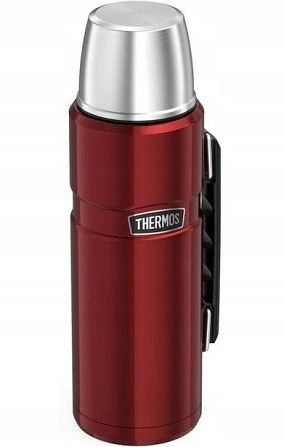 Універсальний Термос 1.2 літра з ручкою для напоїв Thermos "Stainless King" Red (170021) Нержавіюча  Нововолинськ - фото 3