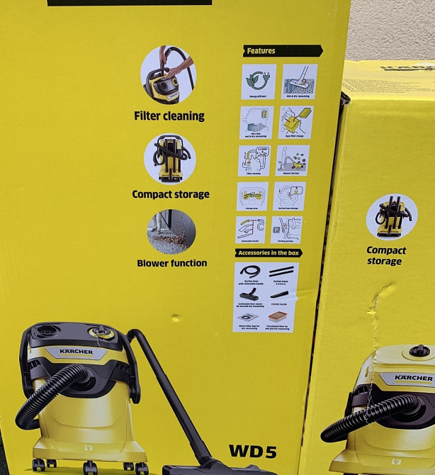 Karcher wd3 пилосос wd4 5 5 порохотяг пылесос kercher карчер. Харків - фото 6