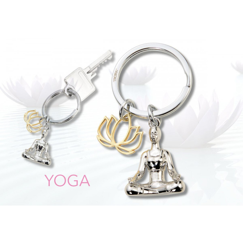 Брелок для ключей Troika Yoga с 2 подвесками (металл) Серебристый Киев - изображение 4