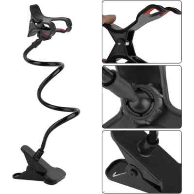 Тримач для смартфонів XoKo прищепка, гнучкий, 65 см, чорний (RM-C20) Вінниця