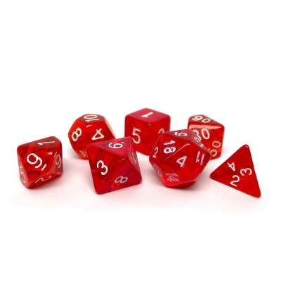Набор кубиков для настольных игр Games 7 Days Transparent 7 Dice Set - Red (g7dtran02) Винница - изображение 2