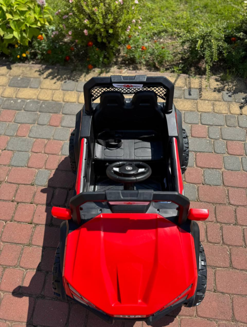 Детский электромобиль ДЖИП БАГГИ двухместный (4 двигателя, пульт, свет, музыка), Красный Киев - изображение 9