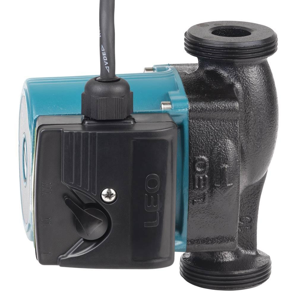 Насос циркуляційний 74Вт Hmax 4м Qmax 52л/хв Ø1½" 130мм+гайки Ø1" LEO 3.0 LRP25-40/130 (774413) Рівне - фото 3